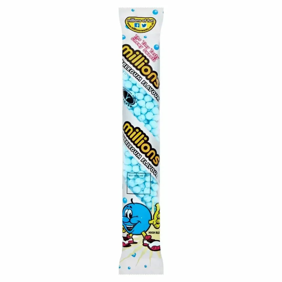 Millions Tubes Bubblegum 55g (Case of 12)
