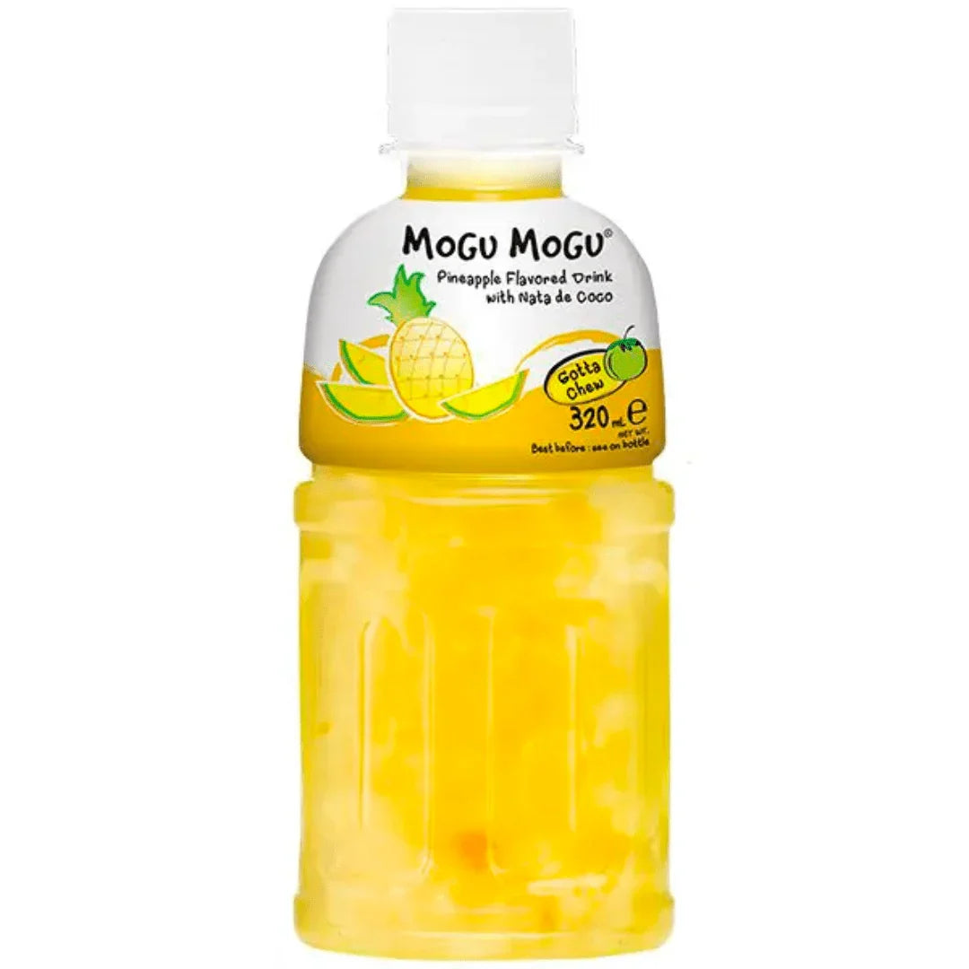 Mogu Mogu Pineapple with Nata de Coco Bottle 320ml (Case of 6)