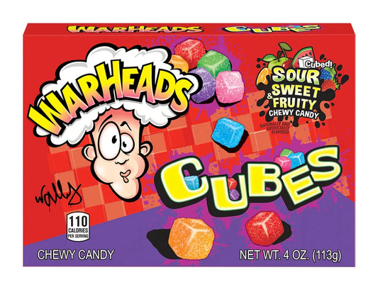 Warheads Chewy Cubes Theatre Box 113g (Case of 12)