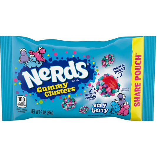 Nerds Gummy Clusters Very Berry Share Pouch 85g (Case of 12)