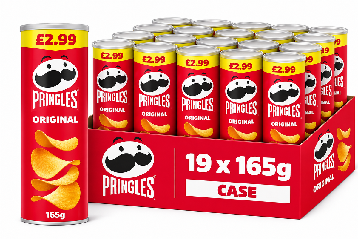 Pringles Original - Large — Case of 19 × 165g