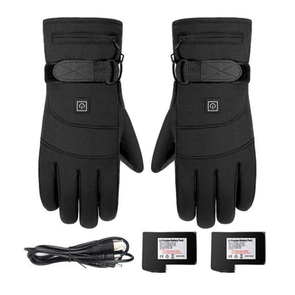 Snowproof Rechargeable Gloves - Waterproof Heated Touch Screen Winter Gloves