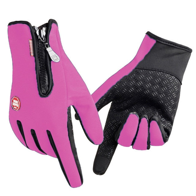 Waterproof Thermal Gloves - Windproof Winter Gloves for Hiking Running Driving & Cycling