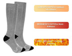 Elastic Comfortable Water Resistant Electric Warm Toes Rechargeable Heated Socks - Three Modes Electric Battery Operated Winter Socks-AVARATI