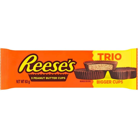 Reeses Peanut Butter Cups Trio 63g (Case of 40)