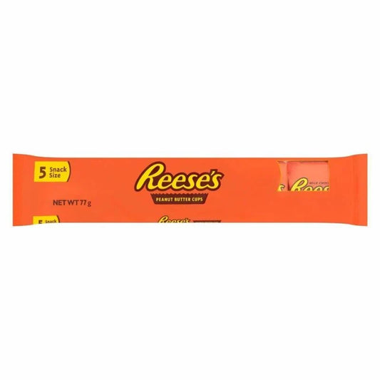 Reeses Peanut Butter Cups 5 Pack 77g (Case of 18)