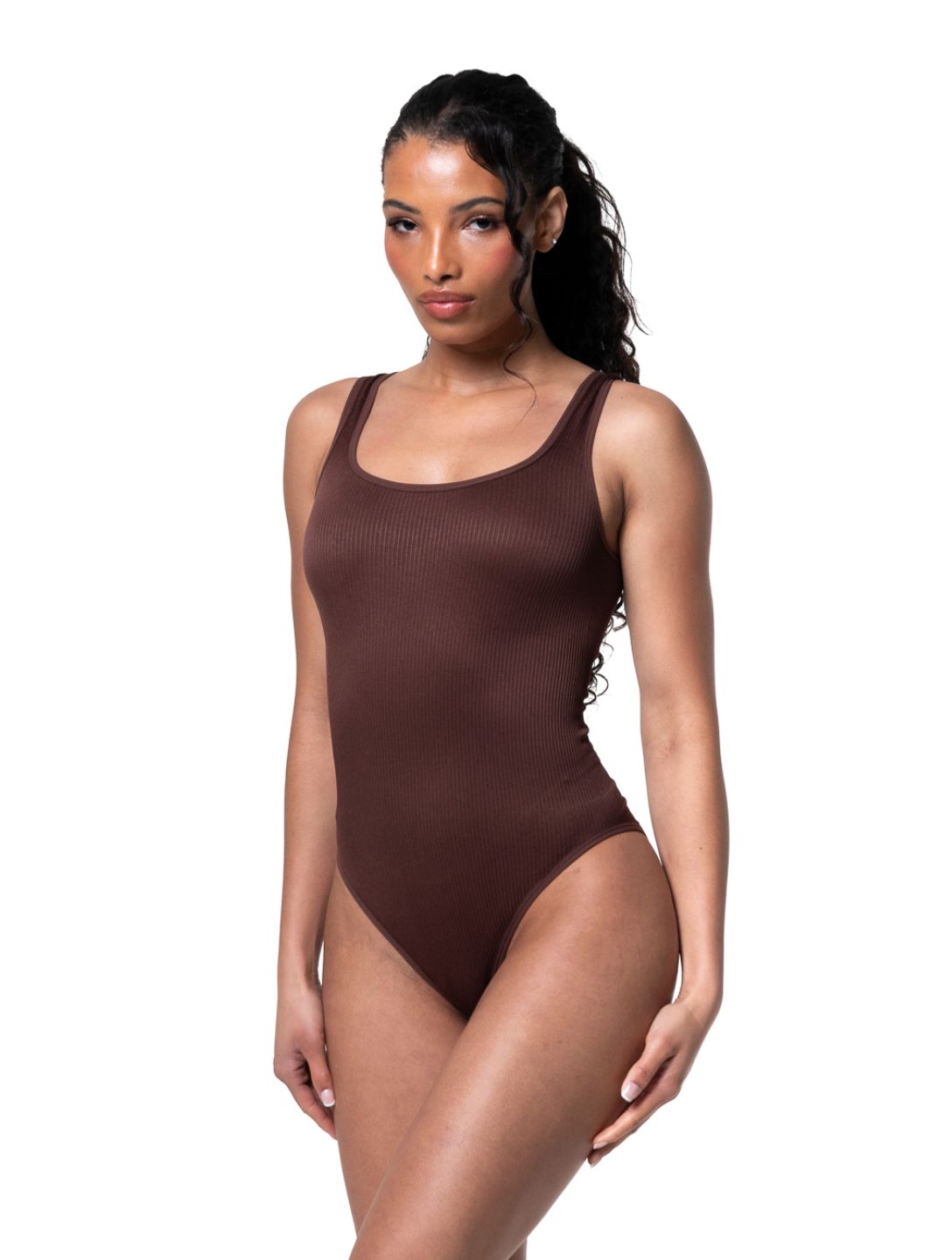 Ribbed Snatched Shapewear Bodysuit