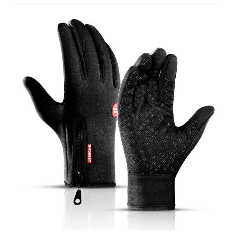 Waterproof Thermal Gloves - Windproof Winter Gloves for Hiking Running Driving & Cycling