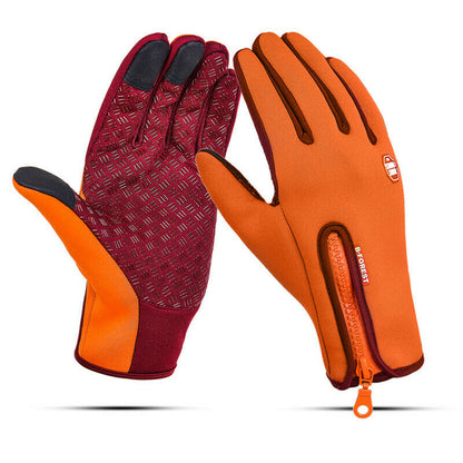 Waterproof Thermal Gloves - Windproof Winter Gloves for Hiking Running Driving & Cycling