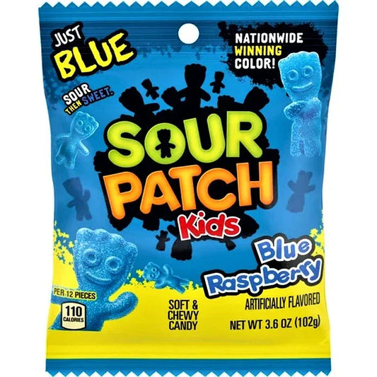 Sour Patch Kids Blue Raspberry Bag 102g USA (Case of 12)