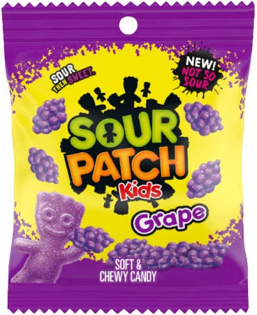 Sour Patch Kids Grape Bag 102g USA (Case of 12)