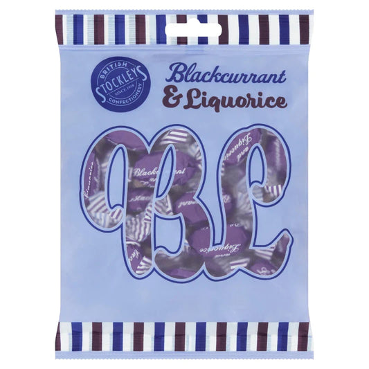 Stockleys Bag Blackcurrant & Liquorice 180g (Case of 12)