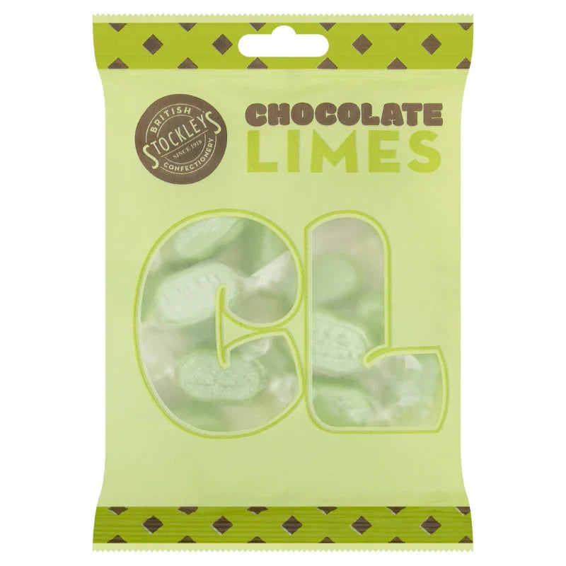 Stockleys Bag Chocolate Limes 170g (Case of 12)