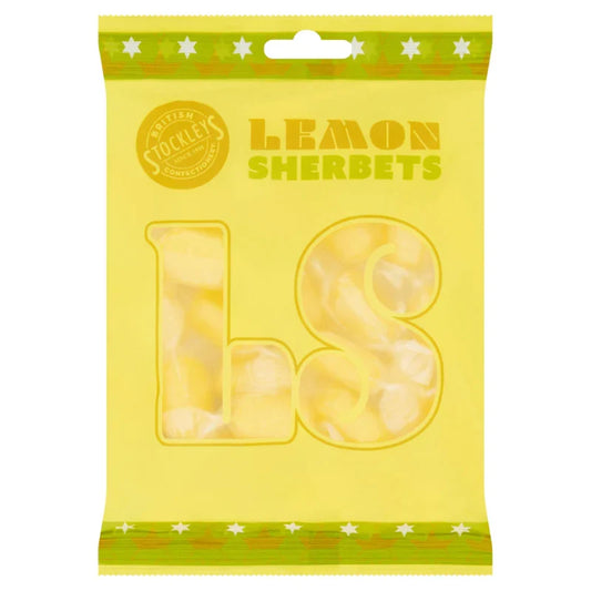Stockleys Bag Lemon Sherbets 180g (Case of 12)