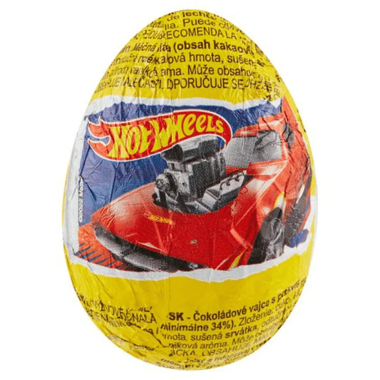 Zaini Hot Wheels Surprise Eggs Milk Chocolate 20g (Case of 24)