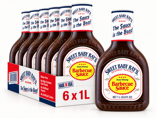Sweet Baby Ray's BBQ Sauce - Large - Case of 6 × 1L