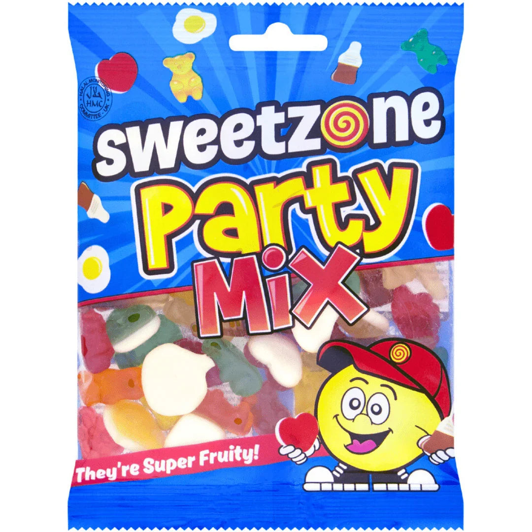 Sweetzone Mini Bags Party Mix 90g (Case of 12)