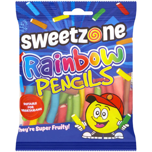 Sweetzone Mini Bags Rainbow Pencils 90g (Case of 12)