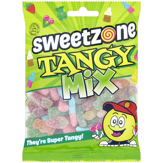 Sweetzone Mini Bags Tangy Mix 90g (Case of 12)