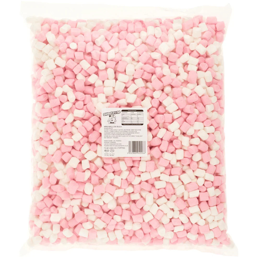 Sweetzone Marshmallows Mini Pink & White (1kg)
