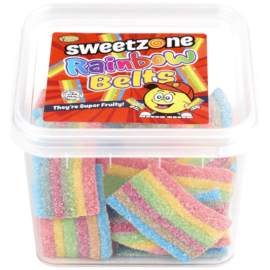 Sweetzone Rainbow Belts Mini Tubs 170g (Case of 24)