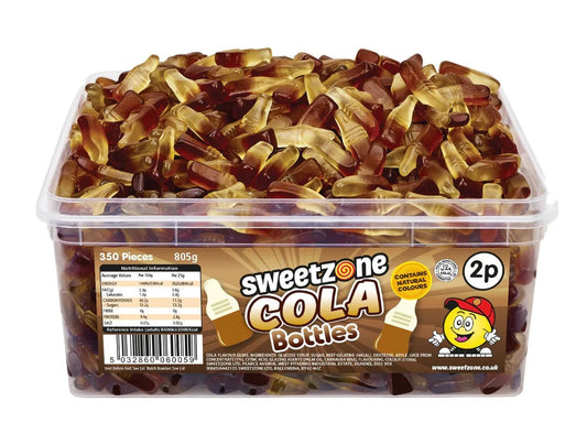 Sweetzone Cola Bottles Tub 805g