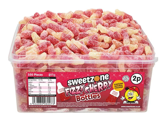 Sweetzone Fizzy Cherry Cola Bottles Tub 805g