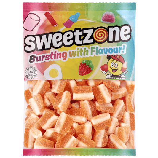 Sweetzone Fizzy Peach Slices Bag 1kg