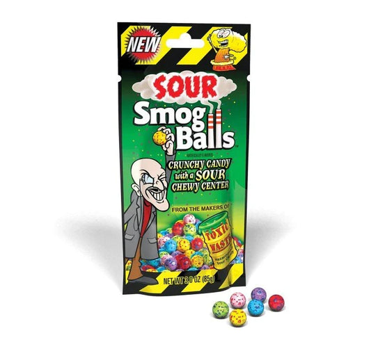 Toxic Waste Sour Smog Balls Gussett Pack 85g (Case of 12)