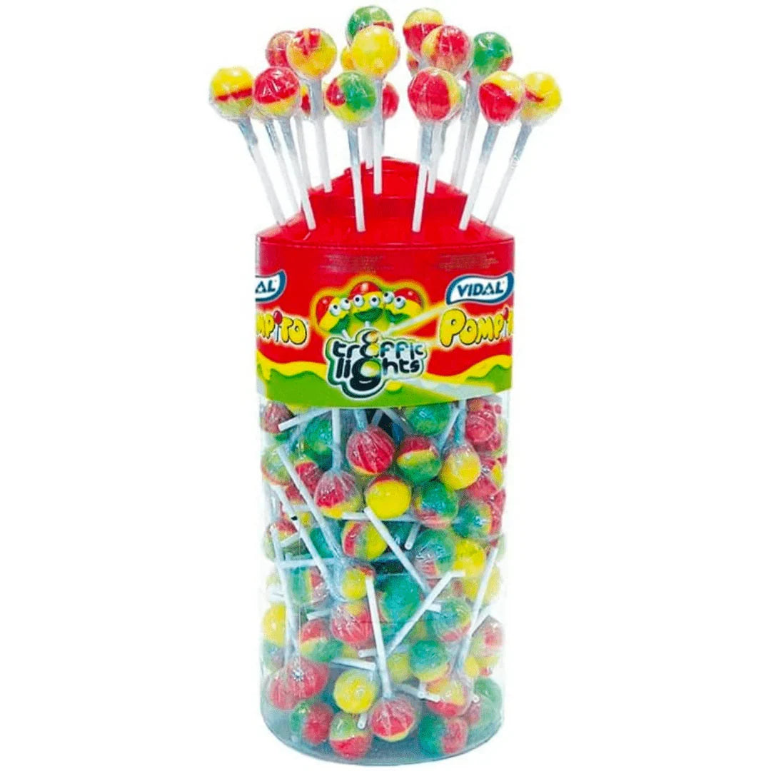 Vidal Lotta Lollies Traffic Light Tub (150pcs)