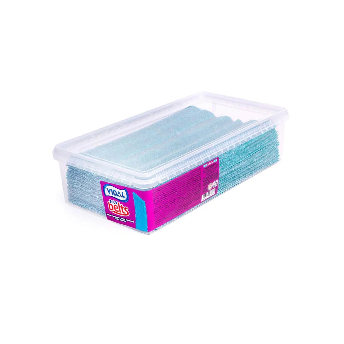 Vidal Sour Blue Raspberry Belts Tub 200pcs 1.6kg