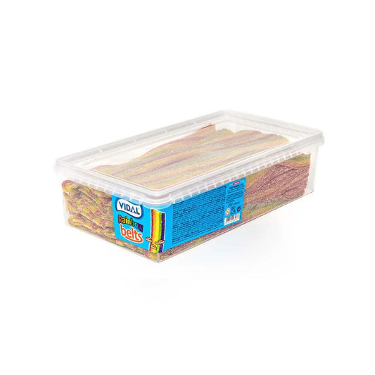 Vidal Sour Rainbow Belts Tub 200pcs 1.6kg