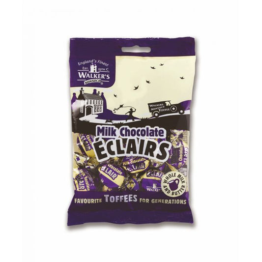 Walkers NonSuch Milk Chocolate Eclairs Bag 150g (Case of 12)
