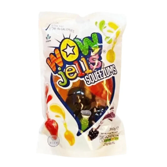 Wow Jells Squeezums Pouch 360g (Case of 16)